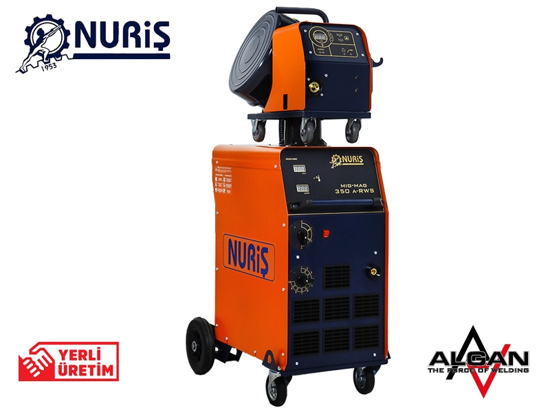 Nuriş MIG/MAG 350A-RWS Hava Soğutmalı Varyolu Gazaltı Kaynak Makinesi